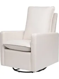 Babyletto Cali Pillowback Swivel Glider in Performance Cream Eco-Weave