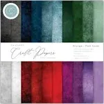 Craft Consortium Double-Sided Paper Pad 6&#034;X6&#034; 40/Pkg-Grunge-<wbr/>Dark Tones, 20 Desig