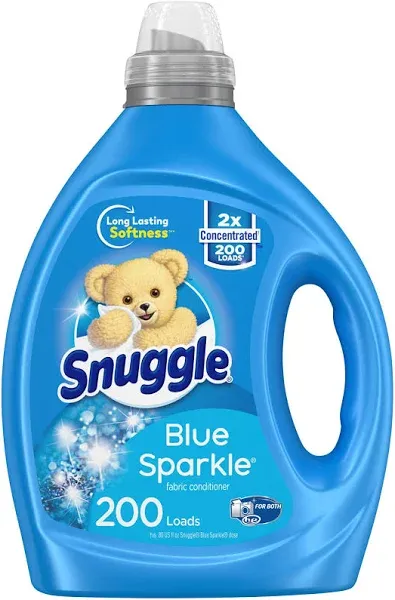 Blue Sparkle Snuggle Liquid Fabric Softener