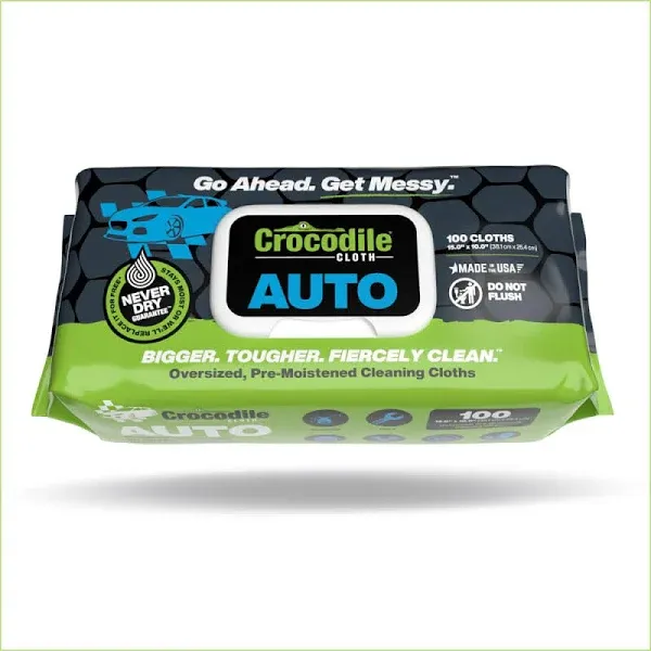 Crocodile Cloth Auto Cleaning - Car Engine Degreaser, Body Detailing, Tires C...