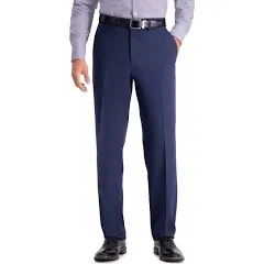 NEW Haggar Men&#039;s Solid Gab Stretch Tailored Fit Suit Separate Pant, Grey,36Wx34L