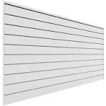 Proslat 8 ft. x 4 ft. PVC Slatwall (White)