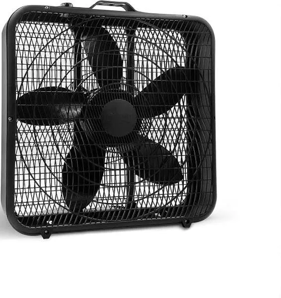 Comfort Zone 3 Speed High Performance Box Fan Air Conditioner, 20 Inch (Used)