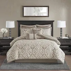 Madison Park Odette 8 Piece Jacquard Comforter Set