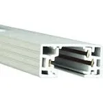 WAC Lighting HT8-BN Nickel 96&#034; Track For H-Track Systems 120V