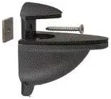 CRL Black Heavy-Duty Adjustable Shelf Bracket