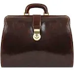 Brown Large Leather Doctor Bag - Mrs Dalloway