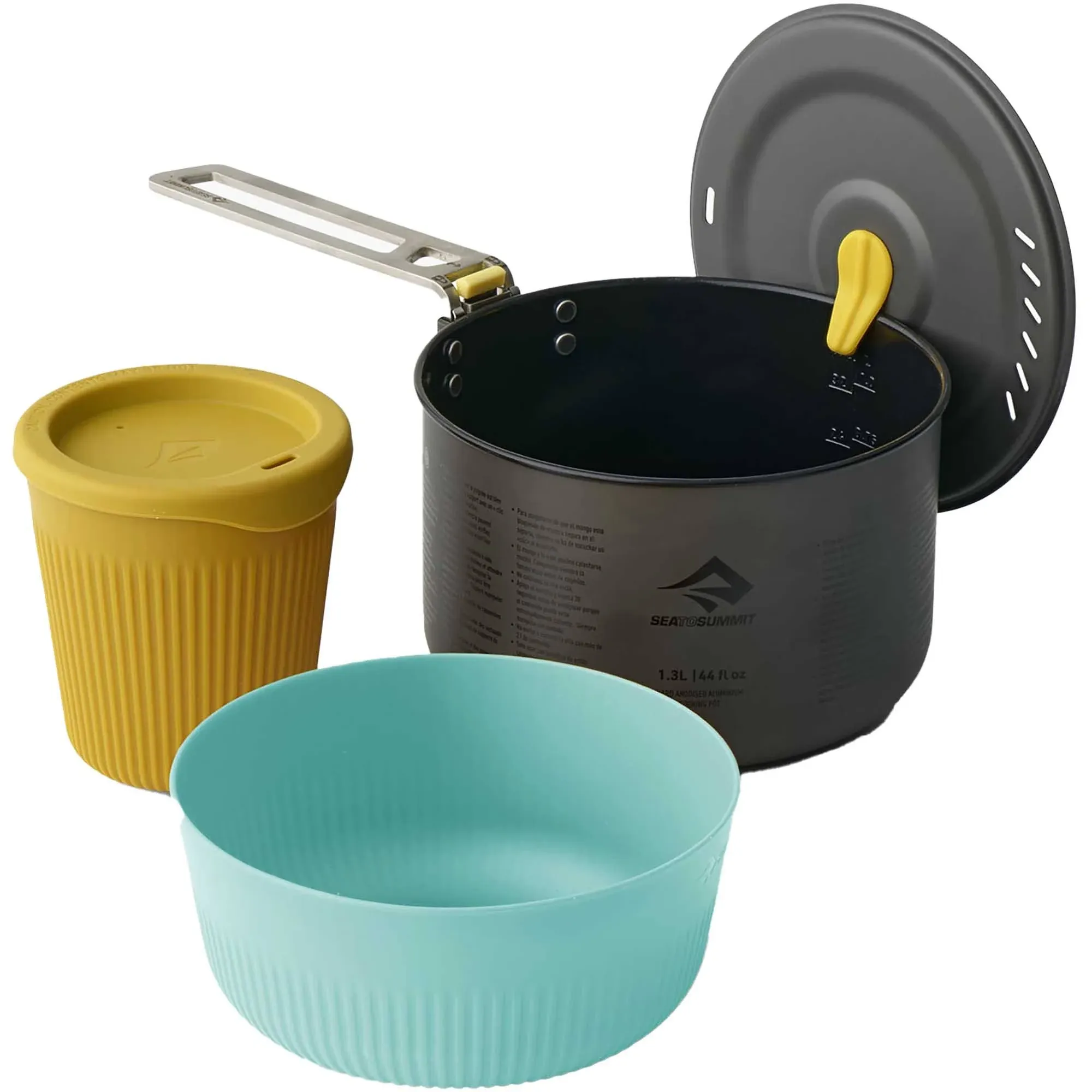 Sea To Summit Frontier UL One Pot Cook Set - [1P] [3 Piece] 1.3L Pot W