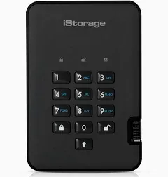 iStorage diskAshur2 Portable Drive IS-DA2-256