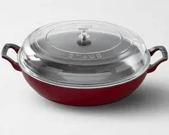 Staub Cast Iron Braiser with Glass Lid