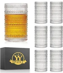 OPAYLY Hobnail Drinking Glasses