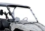 SuperATV HD Full UTV Windshield for 2014+ Yamaha Viking |Rattle|Free Fit |1/4 inch Thick Clear Polycarbonate That Is 250x Stronger Than Glass and 25x