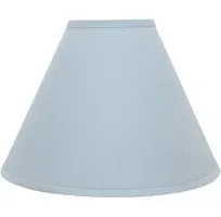 Aspen Creative 32267 Transitional Hardback Empire Shaped Spider Construction Lamp Shade in Light Blue, 16" wide (6" x 16" x 12")