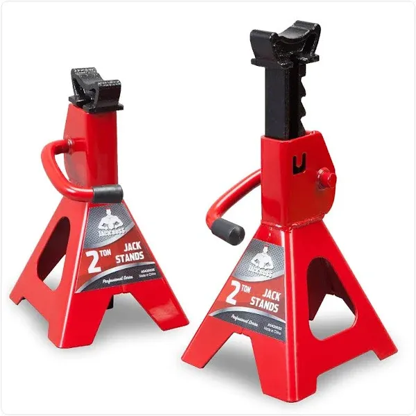 Big Red 2 Ton Steel Car Jack Stands