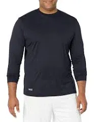 UNDER ARMOUR MEN&#039;S TACTICAL UA TECH LONG SLEEVE T-SHIRT - DARK NAVY BLUE - LARGE