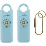 She’s Birdie–The Original Personal Safety Alarm for Women by Women–130dB Siren, Strobe Light and Key Chain in 8 Pop Colors (Aqua, 2 Pack)