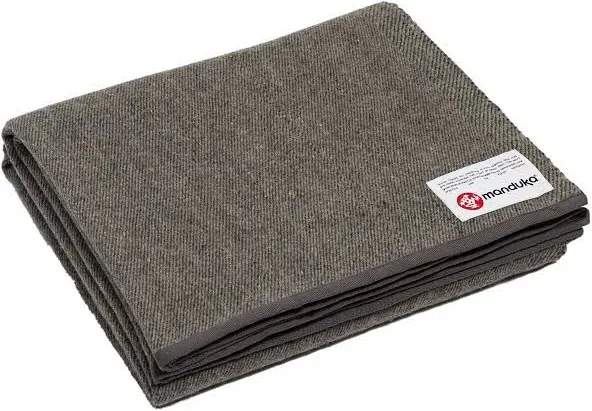 Manduka Recycled Wool Blanket, Sediment