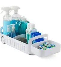 YouCopia RollOut Caddy Under Sink Organizer 8&#034; Wide White