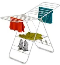 Heavy Duty Gullwing Drying Rack, White Metal