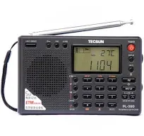 Used Tecsun PL380 DSP AM FM Shortwave LW PLL Radio Receiver PL-380 Gray