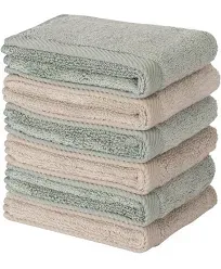 Mother-Earth Face Towel for Washing Face - 12x12 Inches Premium Softness, Extra