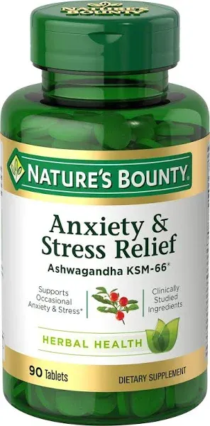 Nature's Bounty Anxiety & Stress Relief Tablets