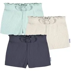 Gerber Baby Girls' Toddler 3-Pack Pull-On Knit Shorts