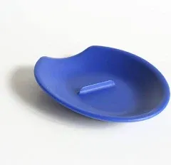 Crack'em Egg Cracker & Spoon Rest (Cobalt Blue) - Perfectly Cracks Eggs & Contains Messes - Easy to Use & Clean - Great for Kids - Prevents Broken Yolks