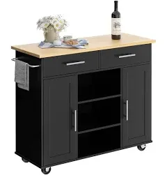 Shintenchi Kitchen Storage Island Cart