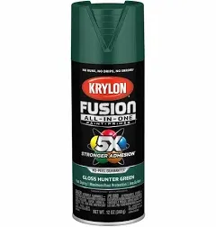 Krylon 12 oz Fusion All-In-One Gloss Paint and Primer, Hunter Green - K02789007 | Blain's Farm & Fleet