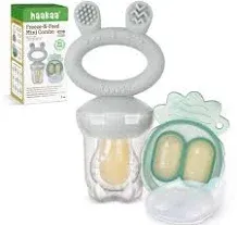 Haakaa Baby Fruit Food Feeder & Mini Freezer Nibble Tray Combo