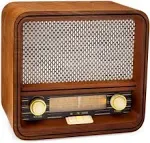 Clearclick Classic Vintage Retro Style AM/FM Radio