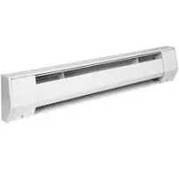 King Electric K Series 120 Volt Electric Baseboard Heater - 1500 Watt, White (6K