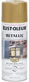 Rust-Oleum 7270830 Stops Rust Metallic Spray Paint, 11 Ounce, Gold Rush