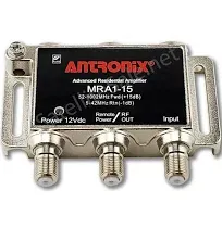 Antronix MRA1-15 15db Coax Cable 1GHz HDTV Signal Amplifier w/Power Supply