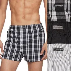 Calvin Klein Men&#039;s Classic Fit Woven Boxer Underwear (Size 2XL) [3-Pack]