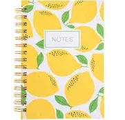 Lemon Yellow 6 x 8 Spiral Hard Cover Journal