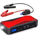 DBPOWER 600A Peak 18000mAh Portable Car Jump Starter Up to 6.5L Gas/5.2L Diesel