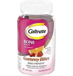 Caltrate Gummy Bites 500 mg Calcium and Vitamin D Supplement