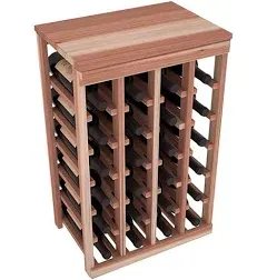 Living Series 24 Bottle Tabletop Rack-Pine