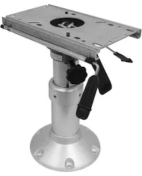 Wise Heavy Duty Mainstay Air Power Pedestal with Slide, Silver