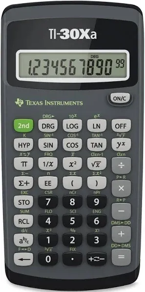 Texas Instruments Calculator 2007 Standard Scientific SAT, ACT, AP - TI 30XA