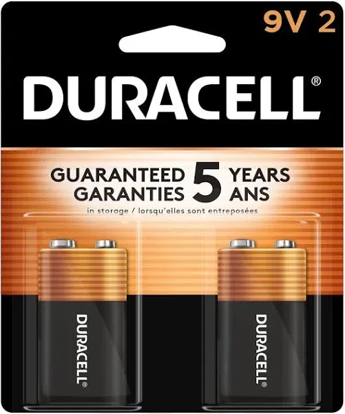 Duracell 9-Volt Batteries - 2 pack