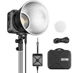 Zhiyun Molus G200 200W LED Video Light, Bi-Color 2700-6500K, CRI≥95 TLCI≥97 APP Control Bowens Mount Lights for Studio Video, YouTube, Vlog, Live Stream, Filming, etc