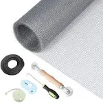 Window Screen Repair Kit - 59" x 106" Screen Door Replacement Fiberglass Screen Mesh with All Screen Tools for Sliding Door and Patio Screen Door