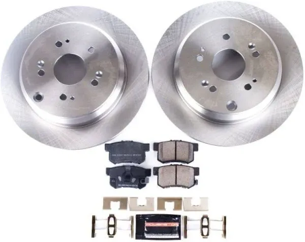 For Honda CR-V 05-16 1-Click Autospecialty Replacement Plain Rear Brake Kit