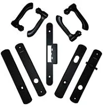 Andersen Albany Style (Double Active) Hinged Door Hardware Set in Black