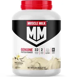 Muscle Milk Genuine Protein Powder, Chocolate, 32g Protein, 4.94 Pound, 32