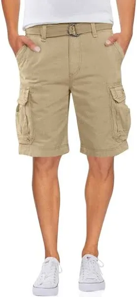 Men's Unionbay 11" Survivor Belted Cargo Shorts, Size: 30, Android