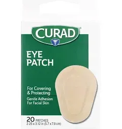 Curad Eye Patches Regular Non Woven, 20 Ea